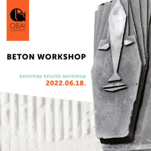 Beton workshop - június 18. élmény program - Budapesti hétvége
